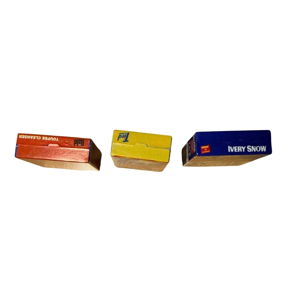 Wacky Packages Miniature Parody Boxes Set of 3 Bald Tied Ivery Snow Topps Retro - Picture 5 of 5